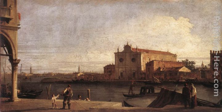 View of San Giovanni dei Battuti at Murano painting - Canaletto View of San Giovanni dei Battuti at Murano art painting